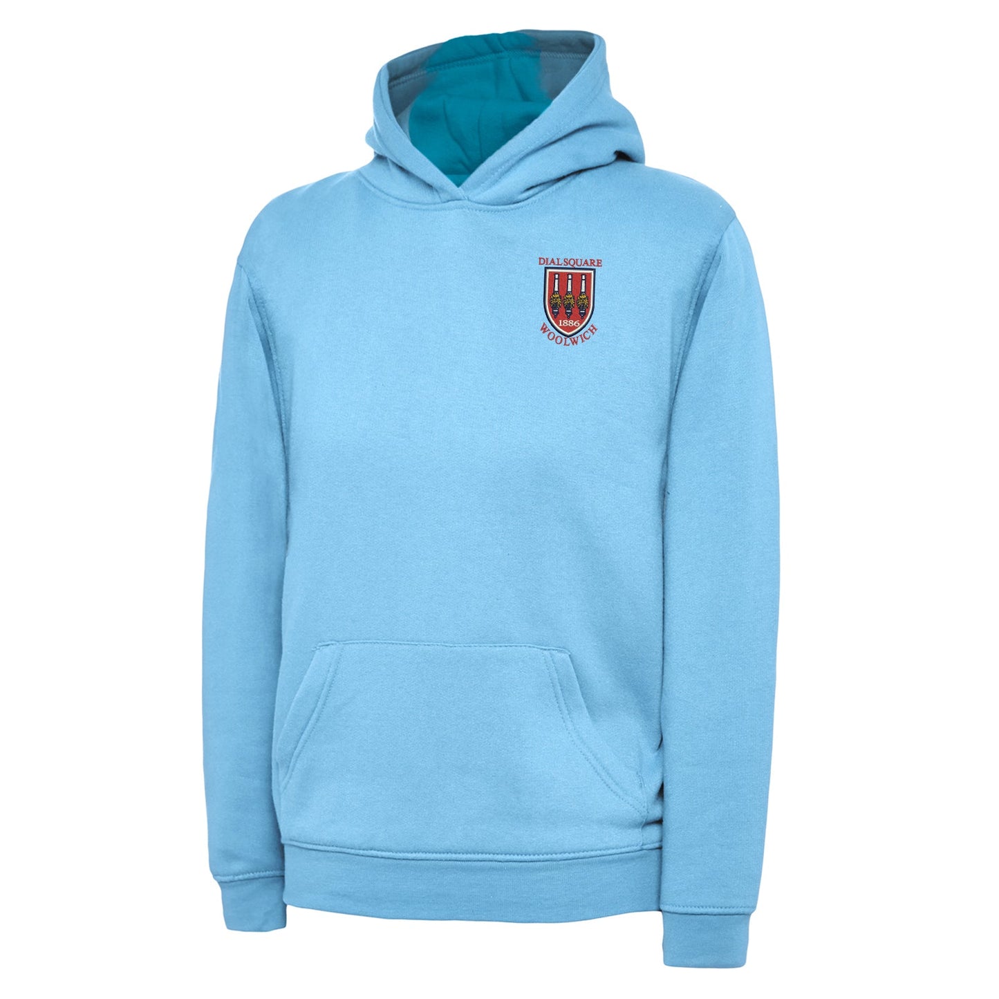 Retro Dial Square Embroidered Children's Hoodie