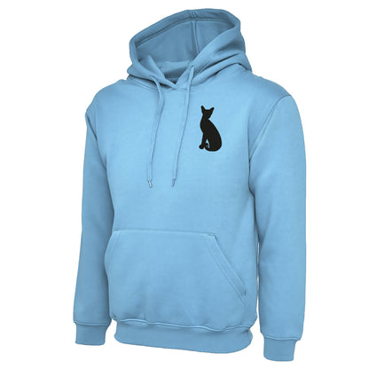 Siamese Cat Embroidered Hoodie