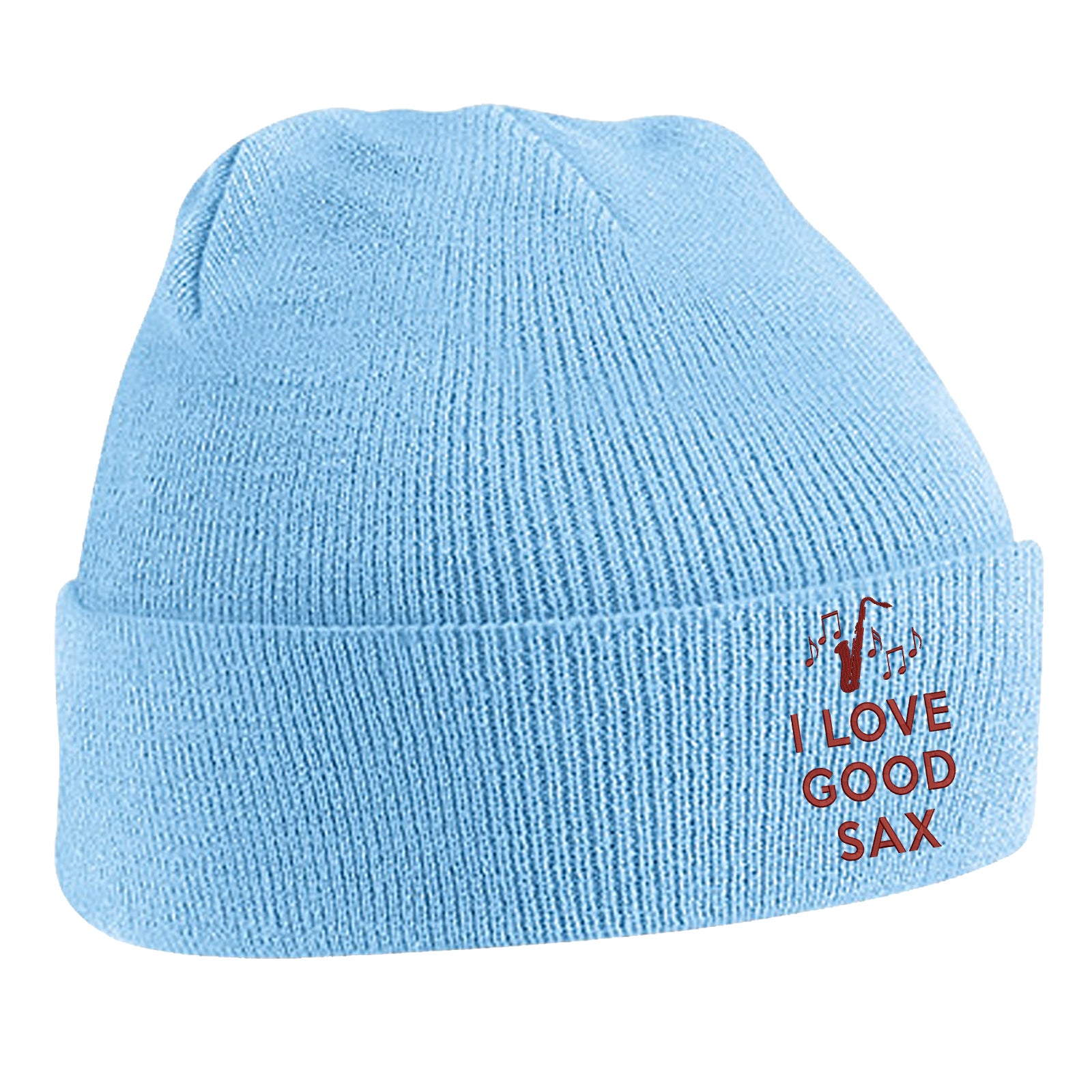 I Love Good Sax Beanie Hat