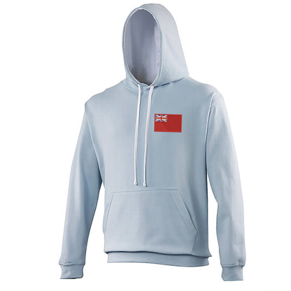 Red Ensign Embroidered Contrast Hoodie