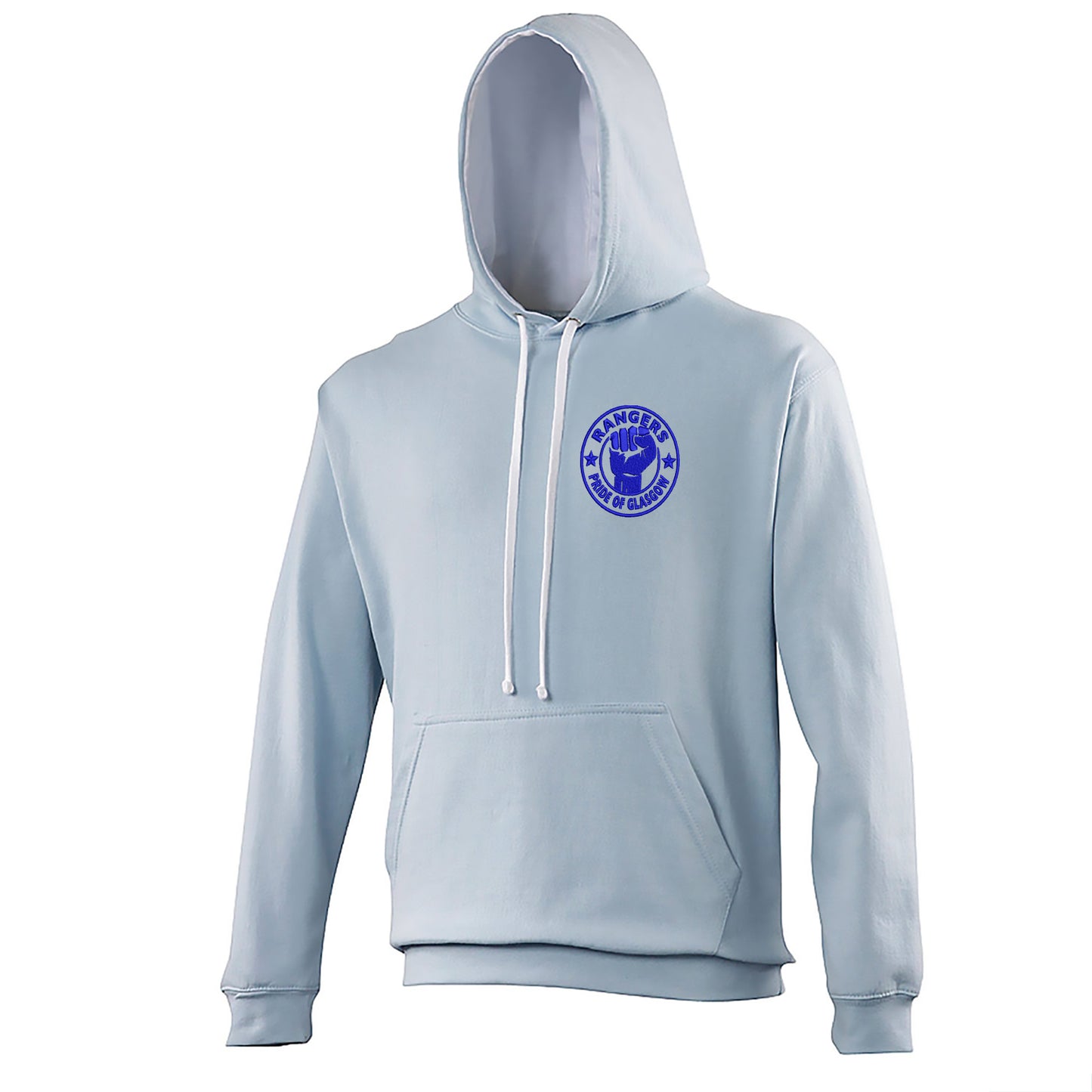 Rangers Pride of Glasgow Embroidered Contrast Hoodie