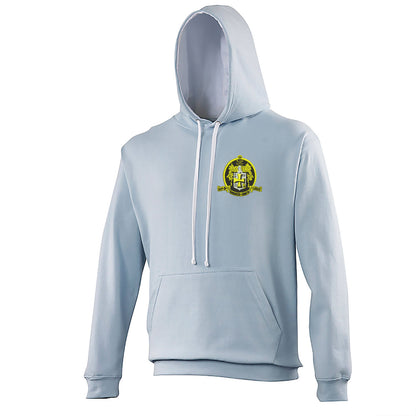 Retro Wolves 1947 Embroidered Contrast Hoodie