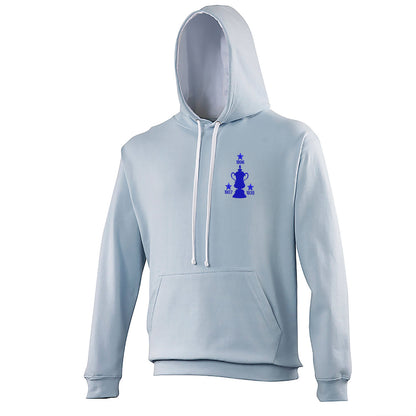 Retro Sheff Wed Three Time Cup Winners Embroidered Contrast Hoodie