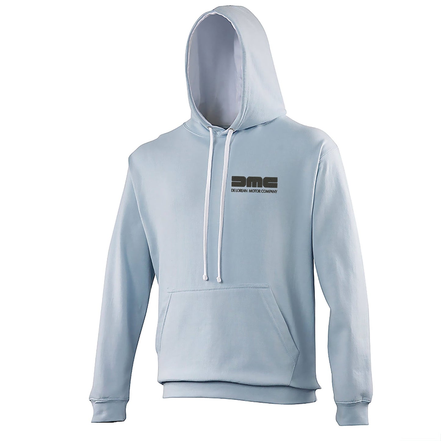 DeLorean Motor Company Embroidered Contrast Hoodie