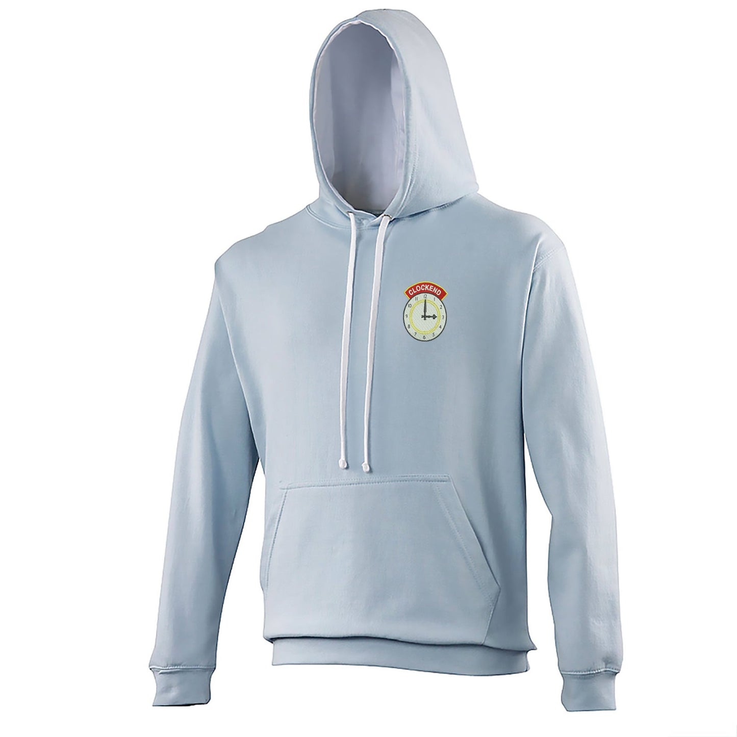 Clockend Embroidered Contrast Hoodie