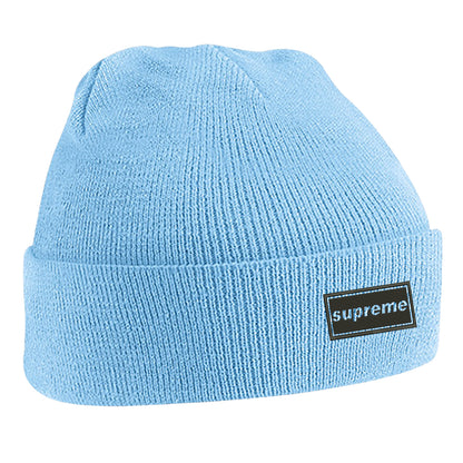 Supreme Embroidered Beanie Hat