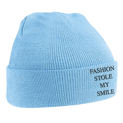 Fashion Stole My Smile Beanie Hat