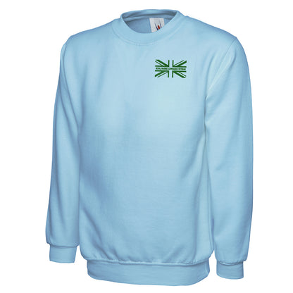 Royal Marine Commando Veteran Union Jack Embroidered Classic Sweatshirt