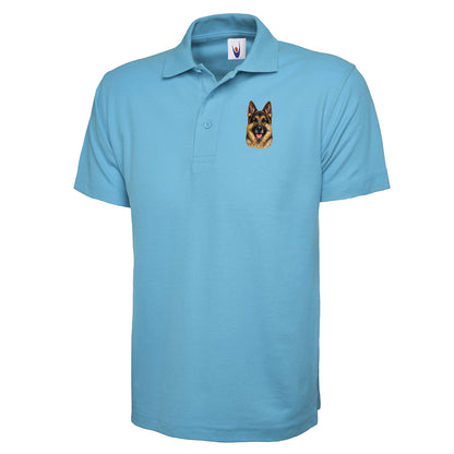 German Shepherd Dog Face Polo Shirt