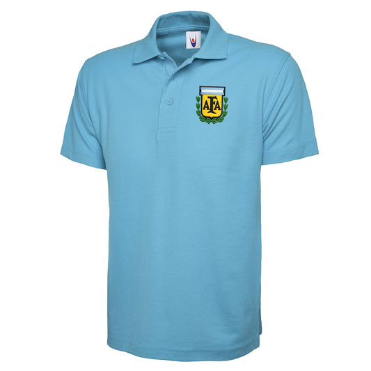 Old School Argentina Football Polo Shirt