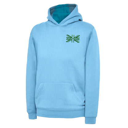 Royal Marine Commando Veteran Union Jack Embroidered Children's Hoodie