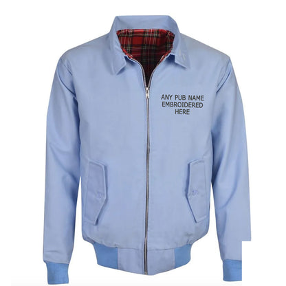 Personalised Embroidered Pub Embroidered Classic Harrington Jacket
