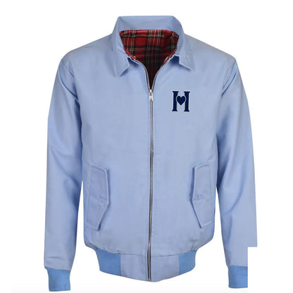 Retro Old School Hearts Football Jacket Mens