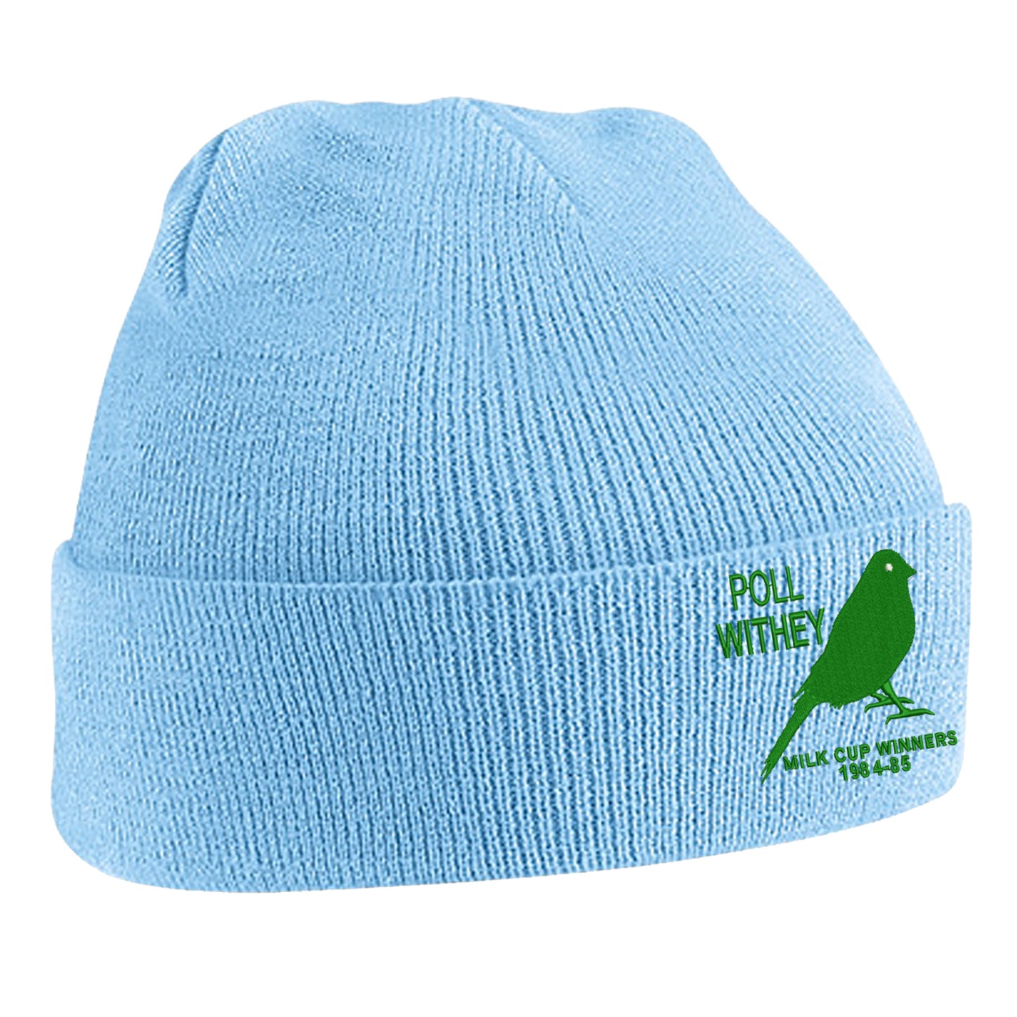 Retro Norwich Milk Cup Winners 1984-85 Embroidered Beanie Hat