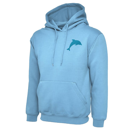Dolphin Embroidered Hoodie
