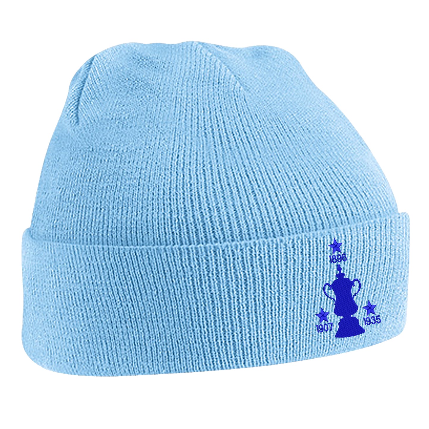 Retro Sheff Wed Three Time Cup Winners Embroidered Beanie Hat
