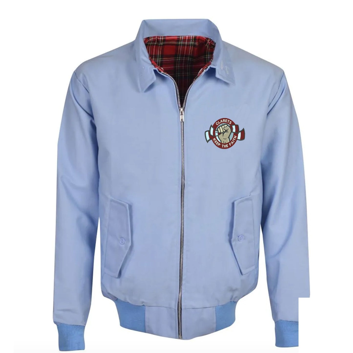 Clarets Keep The Faith Embroidered Classic Harrington Jacket