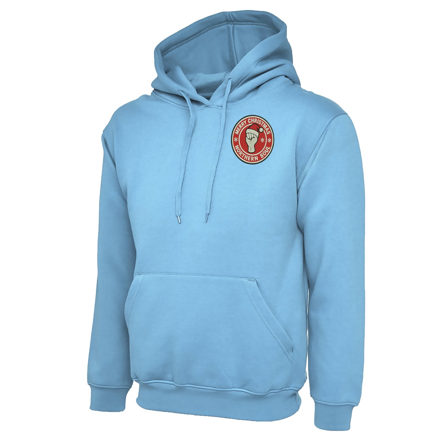 Merry Christmas Northern Soul Embroidered Hoodie