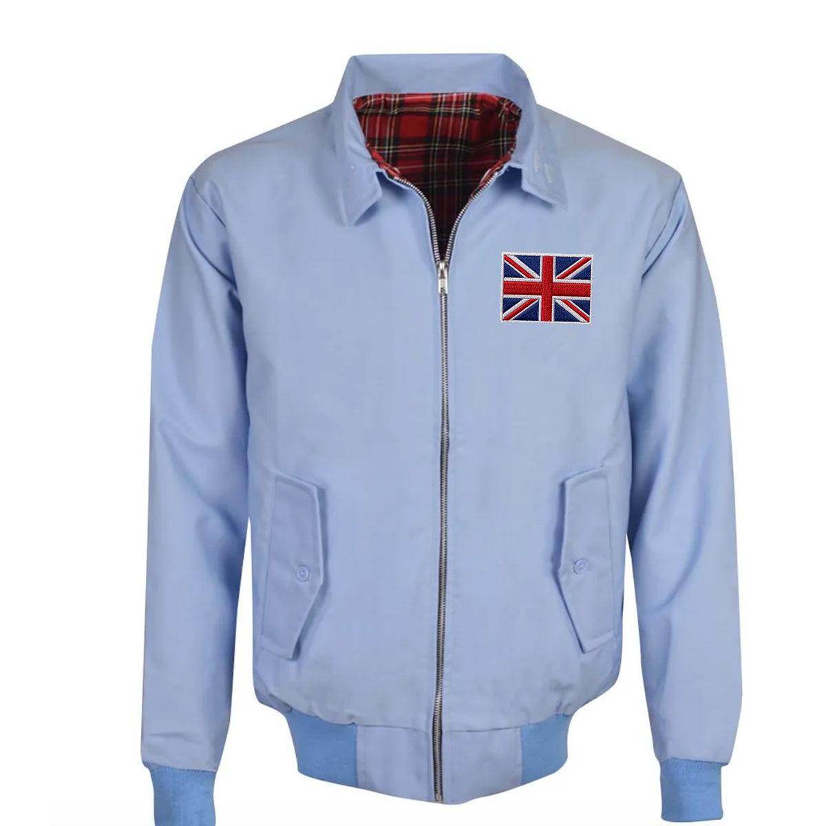 Union Jack Flag Embroidered Classic Harrington Jacket