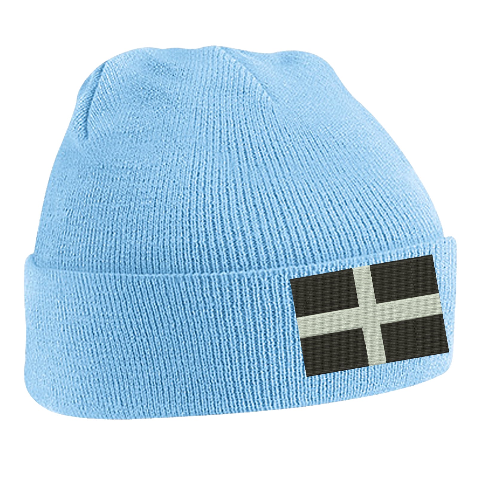 Saint Piran’s Flag Cornwall Beanie Hat 