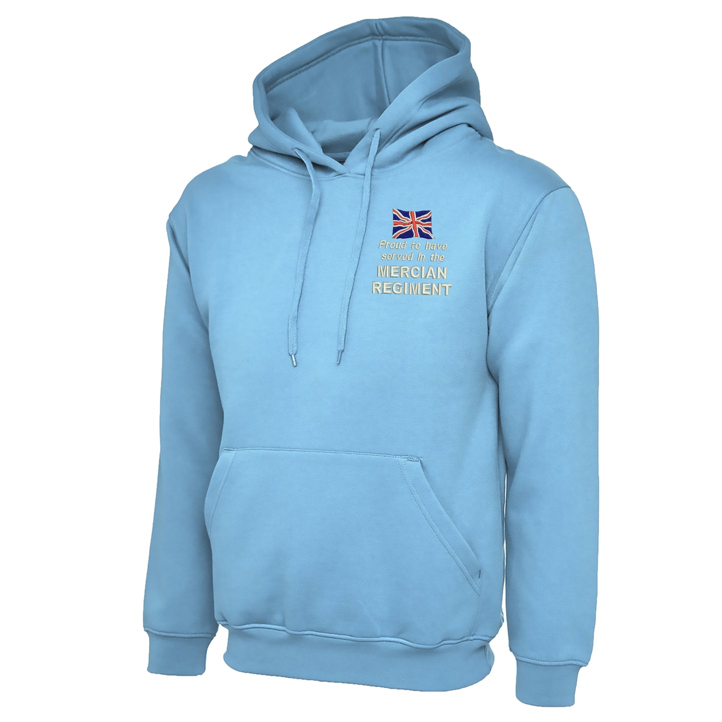Proud to Have Served in The Mercian Regiment Embroidered Hoodie
