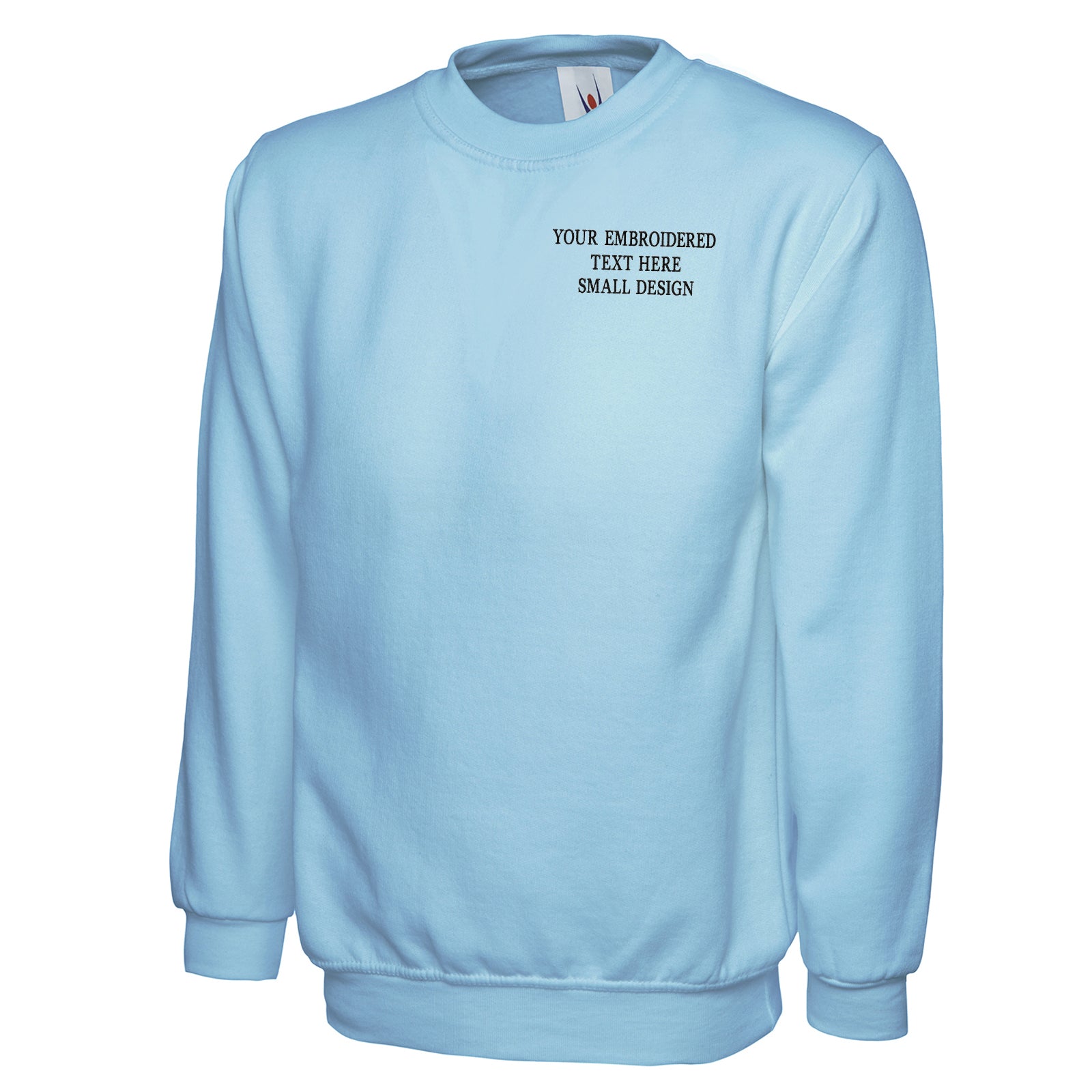 Personalised Custom Small Text Sweatshirt