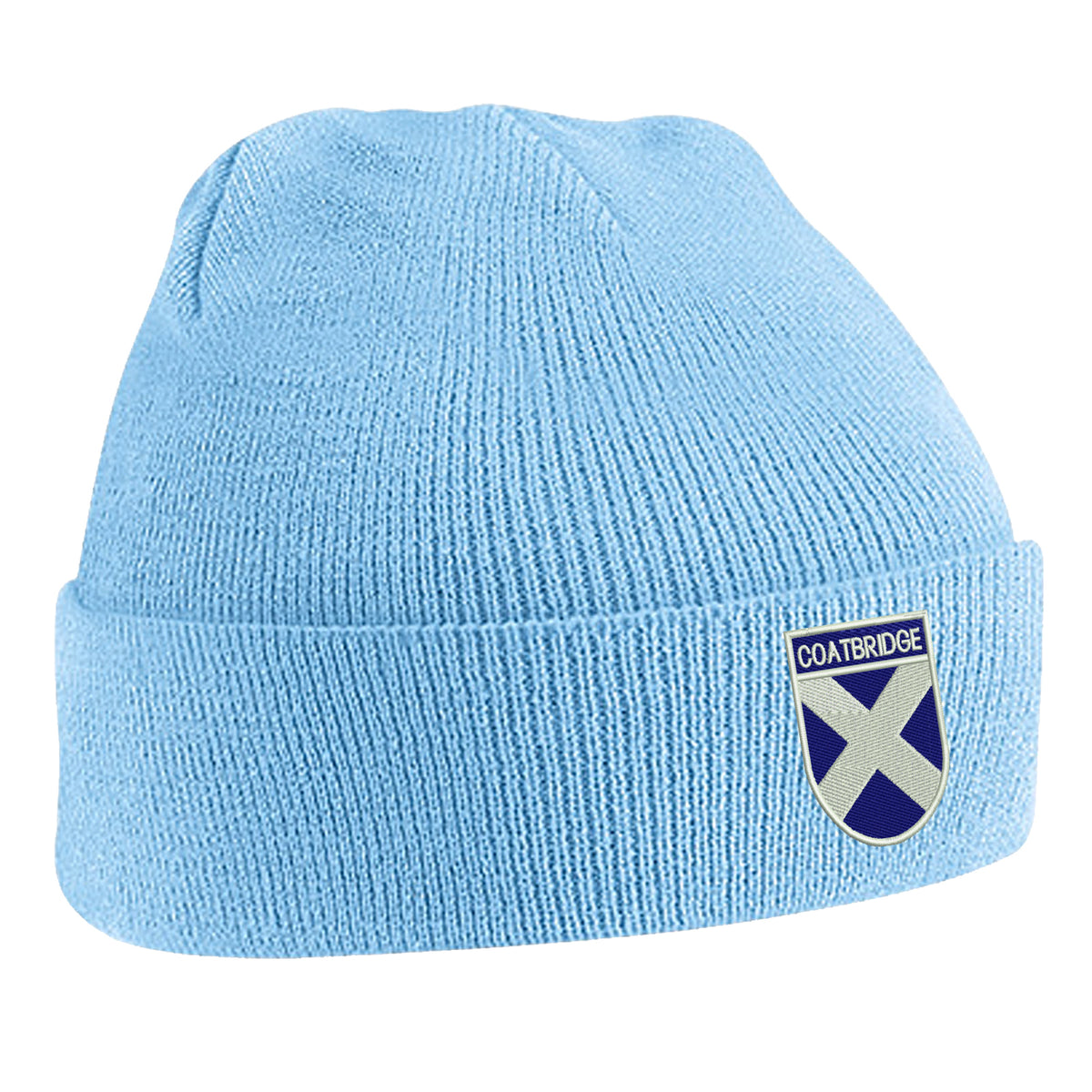 Coatbridge Flag of Scotland Shield Beanie Hat