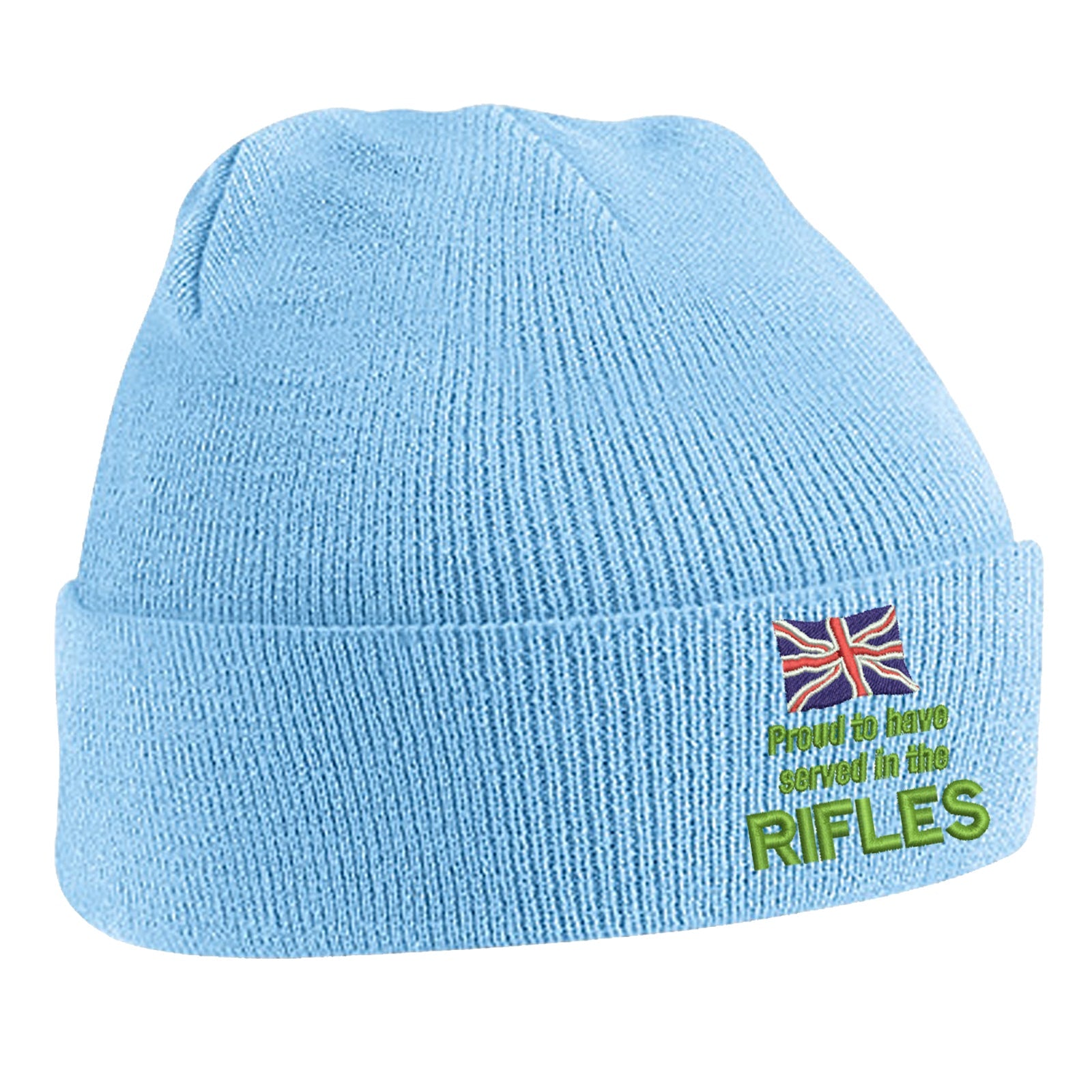 Proud to Have Served in The Rifles Beanie Hat