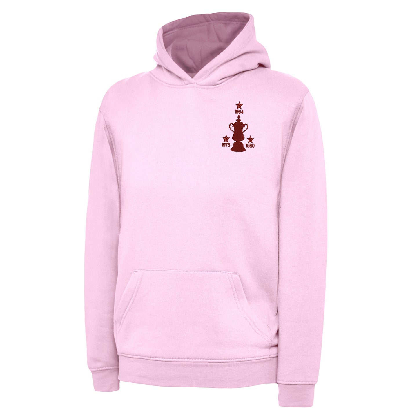Retro West Ham Three Time Cup Winners Embroidered Children's Hoodie