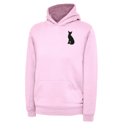 Siamese Cat Embroidered Children's Hoodie