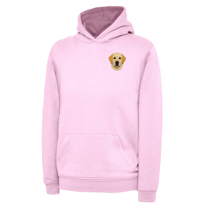 Children's Labrador Dog Face Hoodie