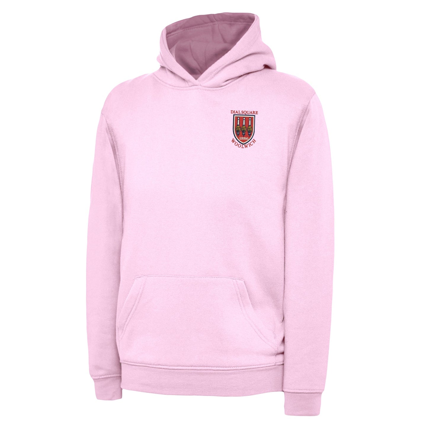 Retro Dial Square Embroidered Children's Hoodie