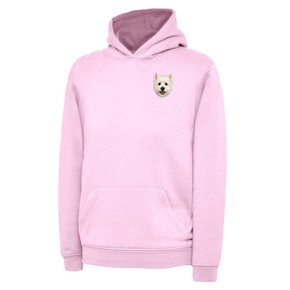 Children's Westie Dog Face Hoodie