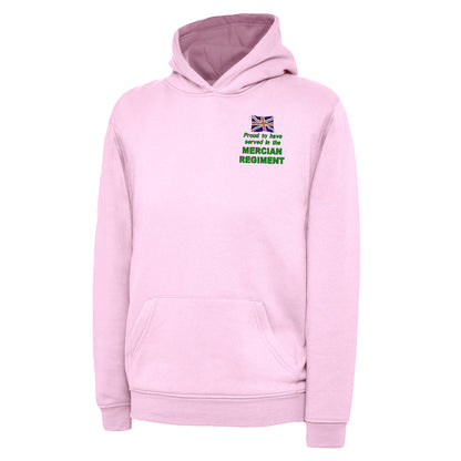 Proud to Have Served in The Mercian Regiment Embroidered Children's Hoodie