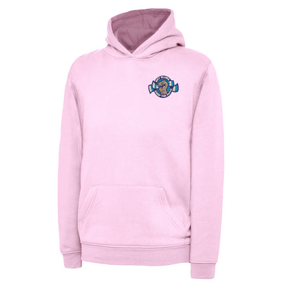 Sky Blues Keep The Faith Embroidered Children's Hoodie