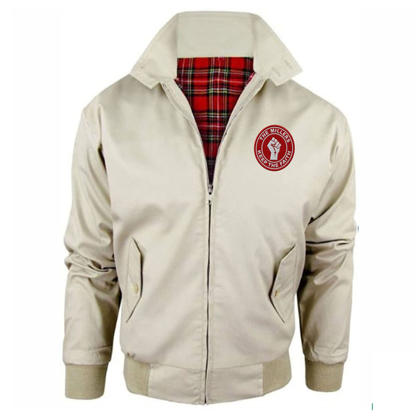 The Millers Keep The Faith Embroidered Classic Harrington Jacket