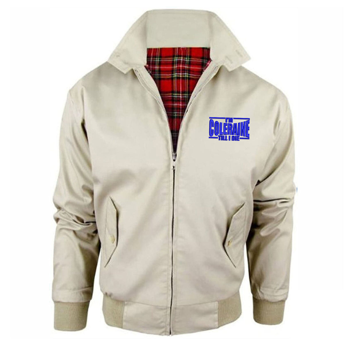 I am Coleraine Embroidered Harrington Jacket