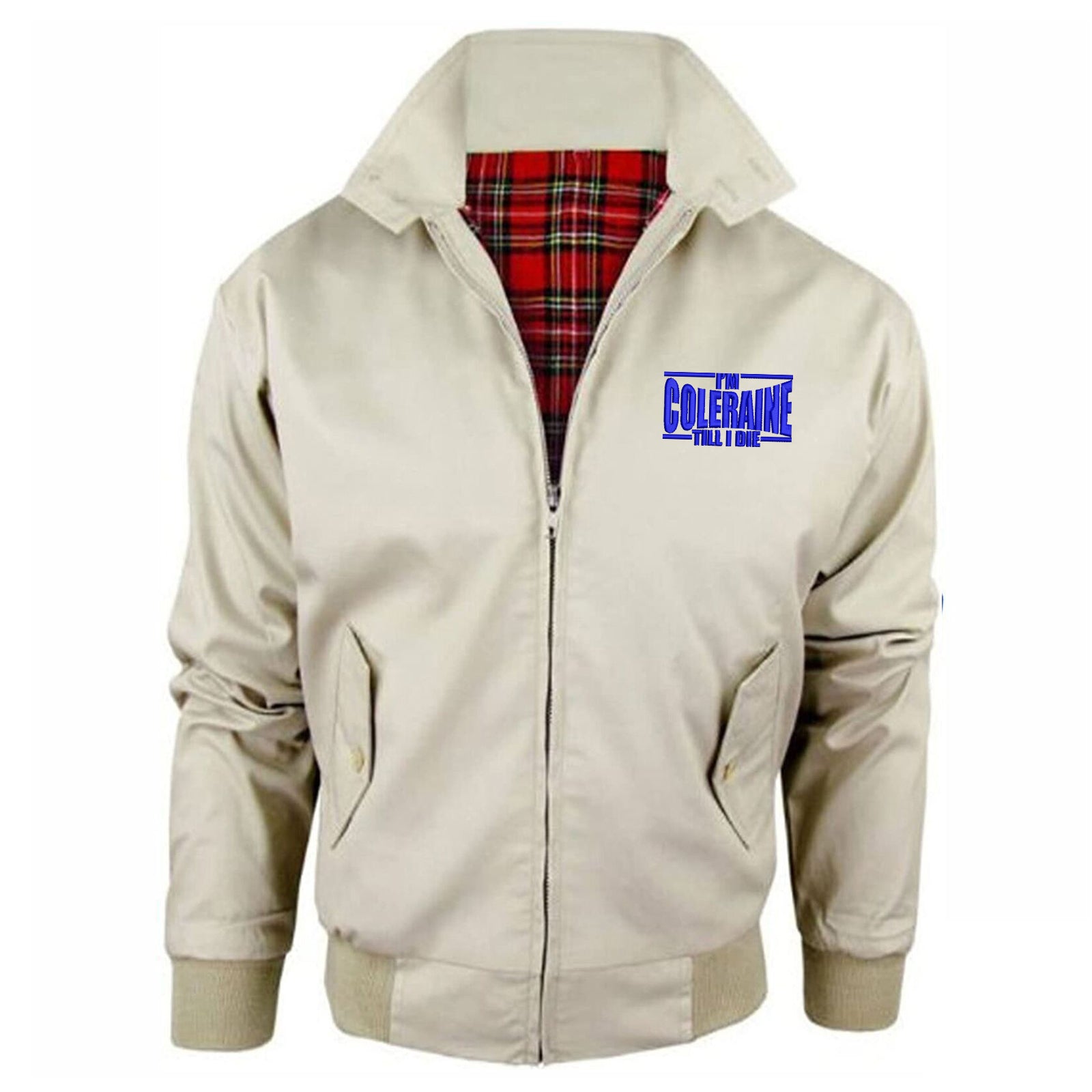 I am Coleraine Embroidered Harrington Jacket