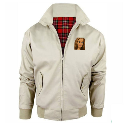 Funny Distressed Doll Face Meme Jacket Mens