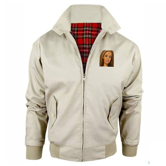 Funny Distressed Doll Face Meme Jacket Mens