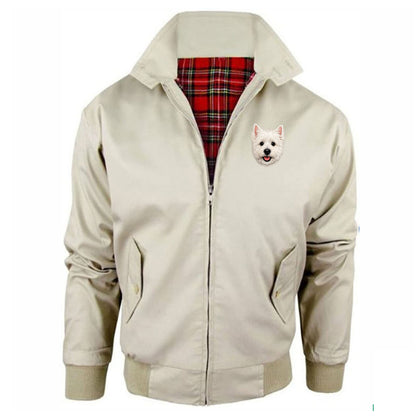 Westie Dog Face Jacket Mens