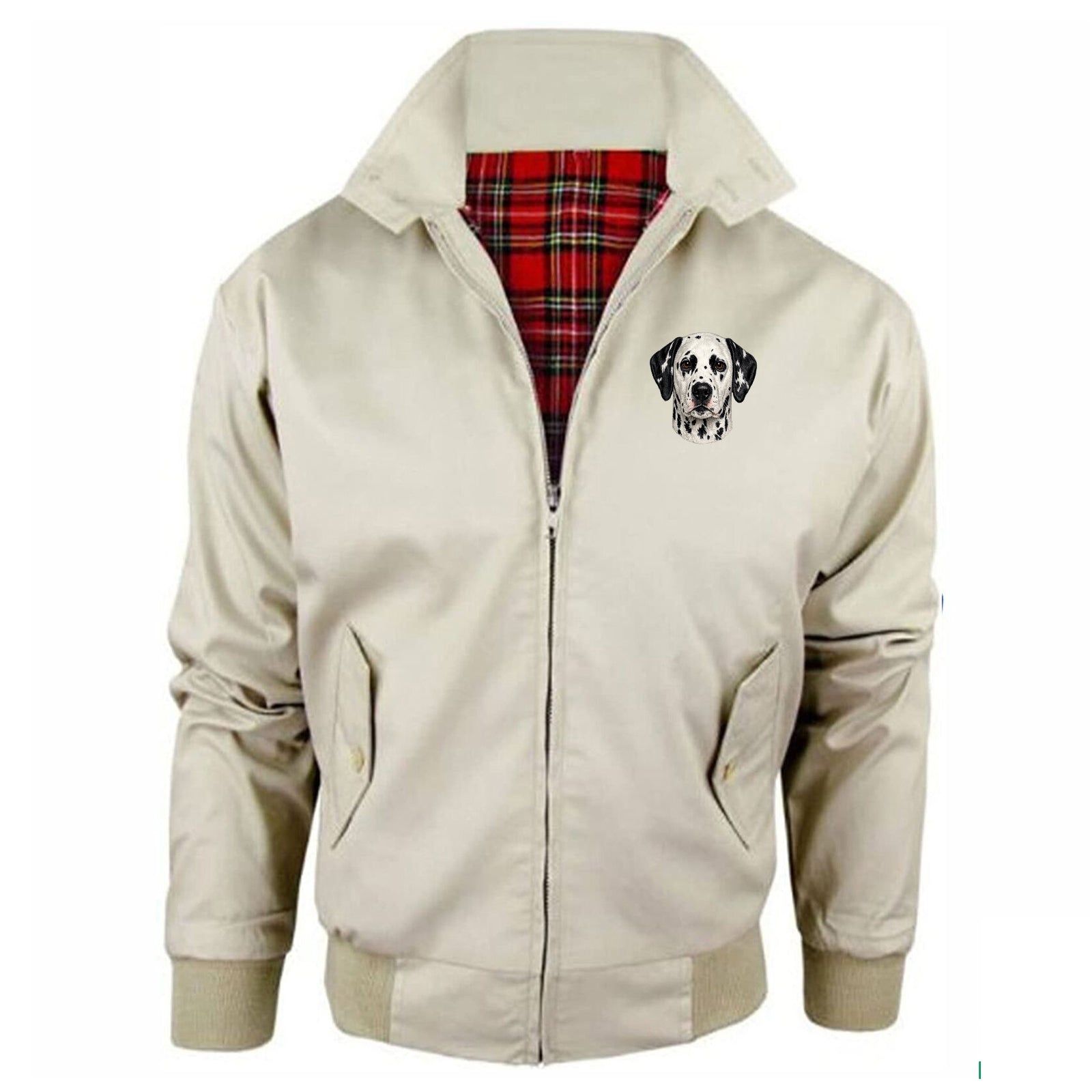 Dalmatian Dog Face Jacket Mens