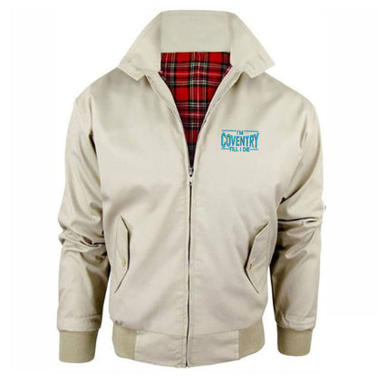 I'm Coventry Till I Die Embroidered Classic Harrington Jacket