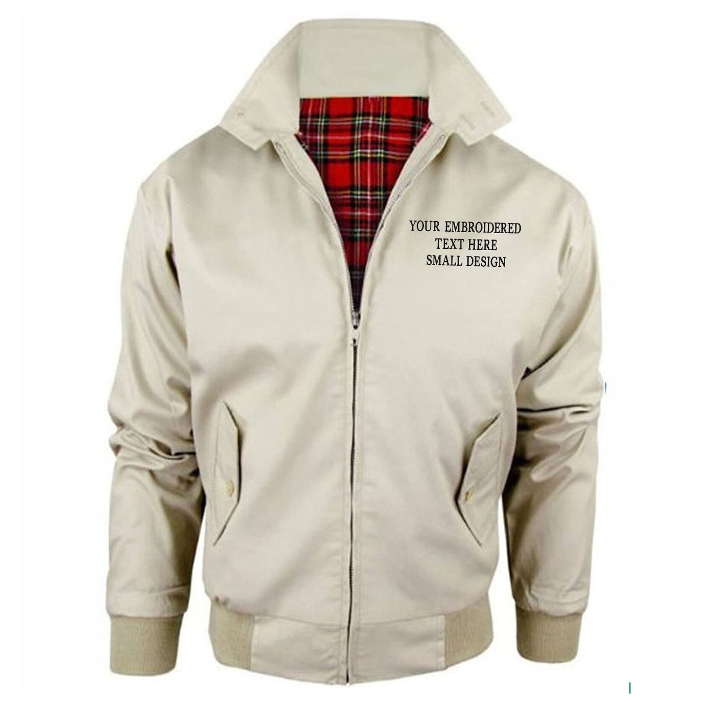 Personalised Custom Small Text Jacket Mens 