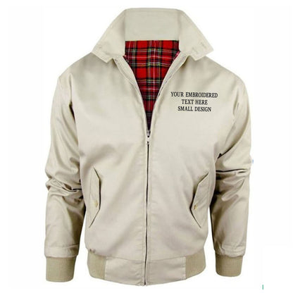 Personalised Custom Small Text Jacket Mens 