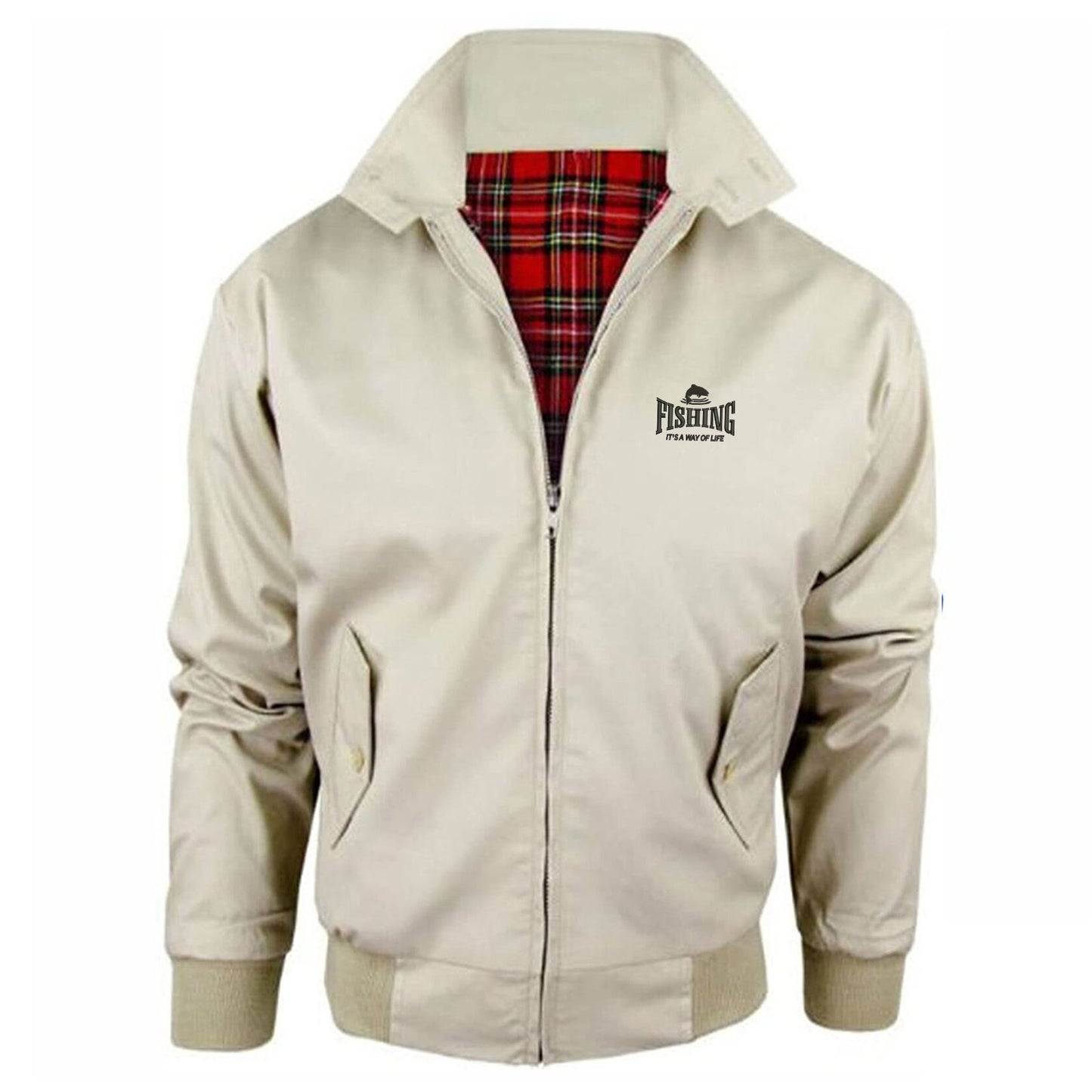 Fishing It's a Way of Life Classic Harrington Jacket