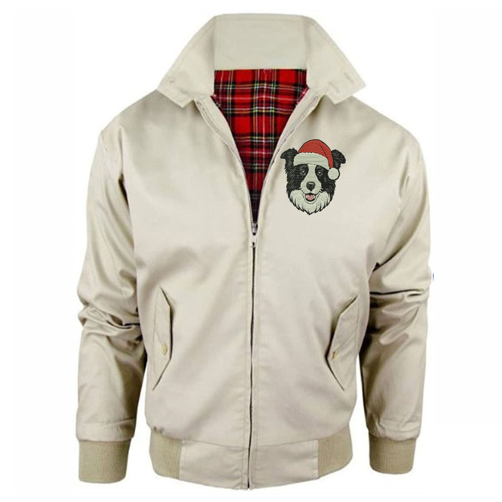 Border Collie Christmas Jacket Mens