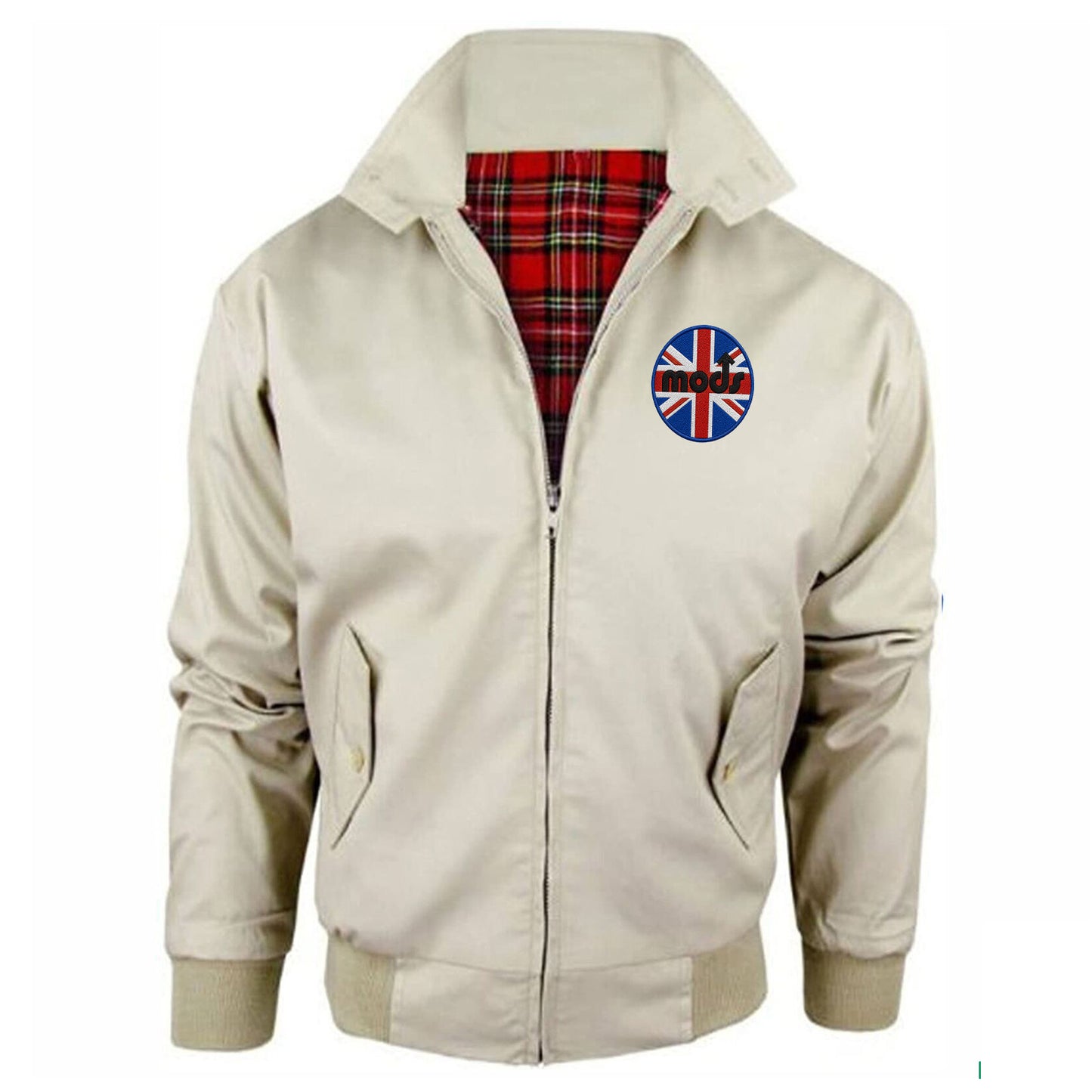 Mods Union Jack Embroidered Classic Harrington Jacket