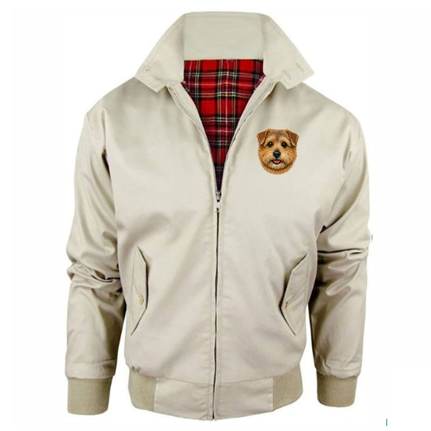 Norfolk Terrier Dog Face Jacket Mens