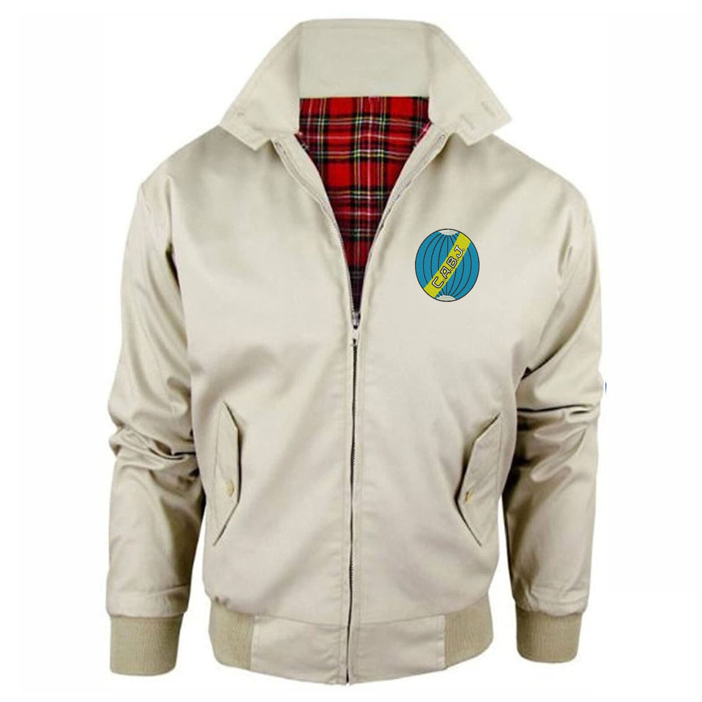 Retro Boca Juniors 1912 Embroidered Classic Harrington Jacket